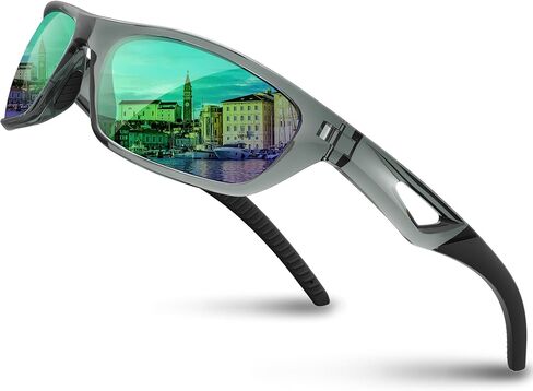 RIVBOS Polarized Sports Sunglasses Driving Sunglasses Shades for Men Women Tr90 Frame for Cycling Fishing Running RB831 in Kuwait