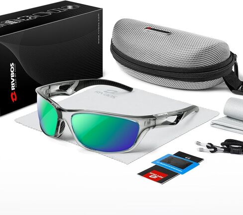 RIVBOS Polarized Sports Sunglasses Driving Sunglasses Shades for Men Women Tr90 Frame for Cycling Fishing Running RB831 in Kuwait