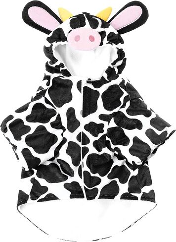 Spooktacular Creations Pet Dog Milk Cow Costume with 3D Cow Hood for Halloween Dress-up Party, Pet Carnival in Saudi Arabia