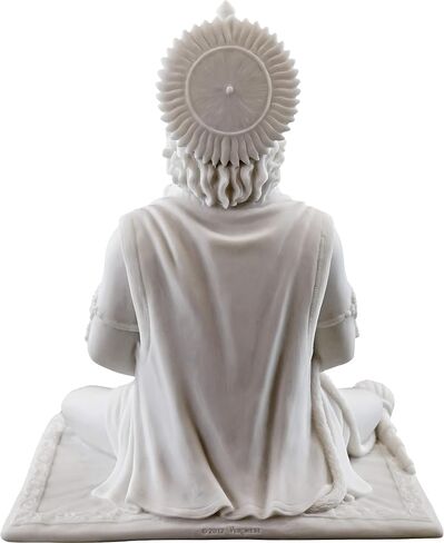 Top Collection 8" Hanuman Hindu Statue in White Marble Finish - Hindu God of Strength Figurine in Saudi Arabia
