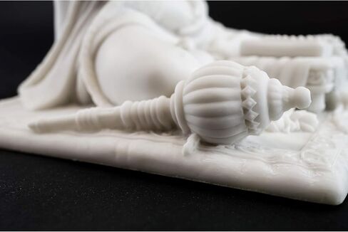 Top Collection 8" Hanuman Hindu Statue in White Marble Finish - Hindu God of Strength Figurine in Saudi Arabia