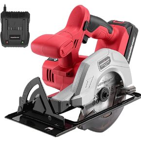 بور سمارت منشار دائري لاسلكي 20 فولت 5-1/2 انش مع بطارية 1.5Ah وشاحن سريع، 3800 دورة في الدقيقة، اقصى عمق قطع 1-7/16 انش (45 درجة)، 1-5/8 انش (90 درجة) in Kuwait