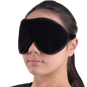 Sleep Mask Blindfold Eye Shades - 100% Light Blocking - Blackout Sleeping Mask is Comfortable for Relaxation Migraines Insomnia - Travel Eye Mask is Soft with Ear Plugs in Saudi Arabia