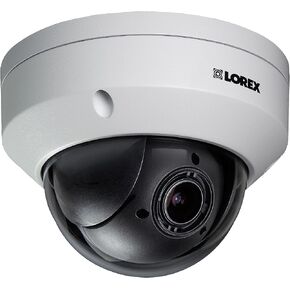 Lorex LNZ44P4B Super High Definition 4MP Indoor/Outdoor Day & Night PTZ Network Dome Camera with Color Night Vision, 4X Optical Zoom, Vandal Resistant, Waterproof in Saudi Arabia