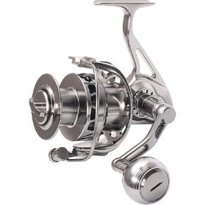 بكرة صيد دوارة معدنية كاملة باستخدام الحاسب الآلي، بكرة قوية للمياه المالحة 20 كجم/44 رطل 30 كجم/66 رطل طويلة، لعبة كبيرة لصيد الأسماك، 11+1 محامل كروية من الفولاذ المقاوم للصدأ in Kuwait