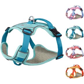 ايتل سرج خفيف الوزن مانع للسحب للمشي في الهواء الطلق - سترة مبطنة شبكية ناعمة وجيدة التهوية لجميع الاحوال الجوية، سرج امان للحيوانات الاليفة قابل للتعديل للكلاب المتوسطة والكبيرة الحجم، ازرق، M in Kuwait