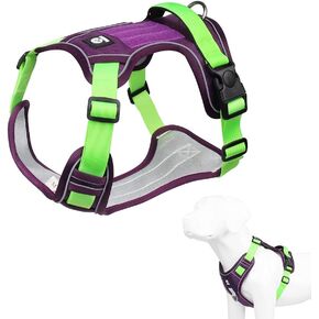 TDTOK الكلب تسخير للكلاب الصغيرة والمتوسطة الكبيرة، عاكس لا سحب الكلب يسخر مع مقبض، دائم لا خنق مشبك الجبهة النايلون الكلب تسخير مع شبكة الهواء تنفس مبطن مشبك الإفراج السريع in Kuwait