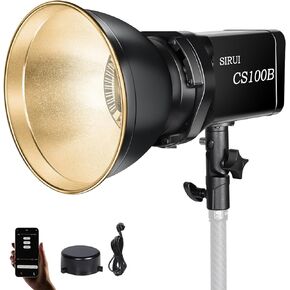 SIRUI CS100 100W LED Video Light, Portable Daylight Continuous Lighting, 5600K CRI 96, TLCI 98 4000Lux/m, Bowens Mount, 8 Special Effect, APP Control