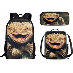 Tomeusey Floral Horse School Backpack Sets, Big Size Student Kids School Bookbag and Lunch Box Pencil Case 3 Packs in Kuwait