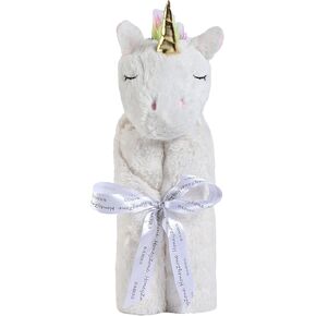 kavkas Baby Security Blanket Soft Comfort Warm Blanket with Plush Stuffed Animals for Boys and Girls, 30 Inch 2 Layer Pink Rabbit in Kuwait