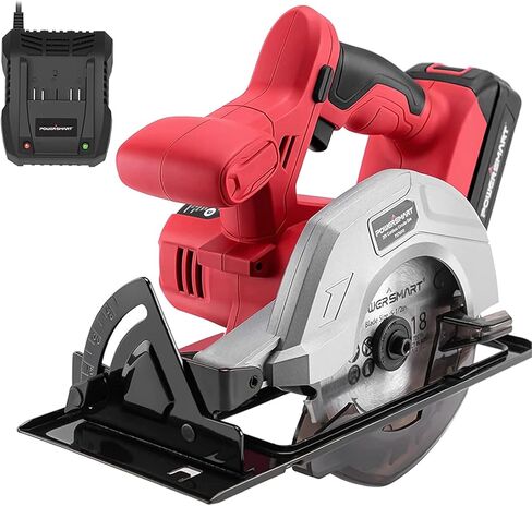 بور سمارت منشار دائري لاسلكي 20 فولت 5-1/2 انش مع بطارية 1.5Ah وشاحن سريع، 3800 دورة في الدقيقة، اقصى عمق قطع 1-7/16 انش (45 درجة)، 1-5/8 انش (90 درجة) in Kuwait