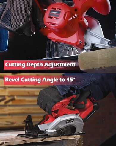 بور سمارت منشار دائري لاسلكي 20 فولت 5-1/2 انش مع بطارية 1.5Ah وشاحن سريع، 3800 دورة في الدقيقة، اقصى عمق قطع 1-7/16 انش (45 درجة)، 1-5/8 انش (90 درجة) in Kuwait