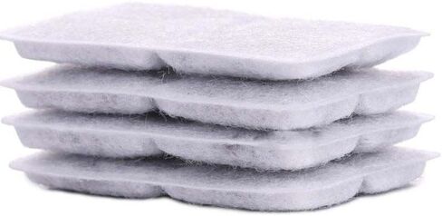 فلتر كربون نشط من اتش تي دايركت مكون من 4 قطع من فلتر الفوم بديل لنافورة المياه للحيوانات الاليفة والكلاب in Kuwait