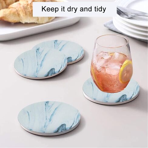 YumSur Drink Coasters Set of 6 Absorbent Ceramic Stone Coasters with Cork Bottom，Flower Heat and Scratch Resistance Decorative Drink Mats Coasters Cup Coasters in Saudi Arabia