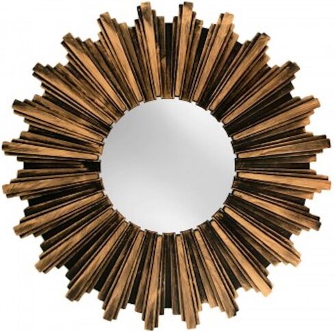 Kole OF546 Wall Mirror Antiqued Bronze Sunburst Wall Mirror in Kuwait