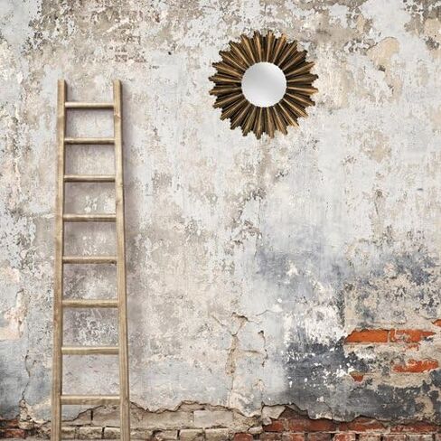 Kole OF546 Wall Mirror Antiqued Bronze Sunburst Wall Mirror in Kuwait