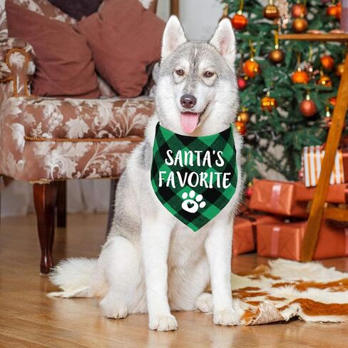STMK 6 Pack Holiday Dog Bandanas, Halloween Thanksgiving Day Christmas Dog Bandanas for Large Dogs Costumes (Large) in Saudi Arabia