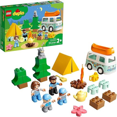 LEGO DUPLO Town Family Camping Van Adventure 10946 Building, Playing and Learning Camping Toy for Toddlers and Kids; New 2021 (30 Pieces) in Saudi Arabia