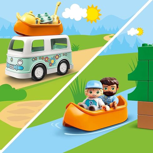 LEGO DUPLO Town Family Camping Van Adventure 10946 Building, Playing and Learning Camping Toy for Toddlers and Kids; New 2021 (30 Pieces) in Saudi Arabia