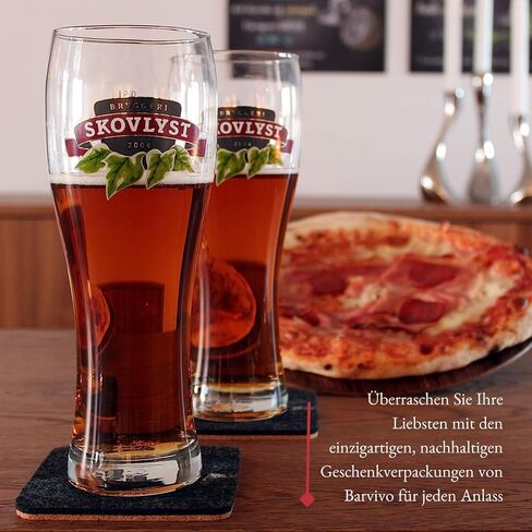 Barvivo Coasters for Drinks Absorbent- 8 Pcs Square Coasters for Coffee Table - Double Sided Felt & Cork Drink Coasters for Tabletop Protection - Suitable for Drinks, Coffee & All Table Types - Brown in Saudi Arabia