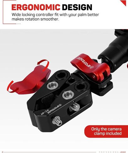 افووتاج حامل كاميرا PC-01، مشبك ثلاثي القوائم مع برغي 1/4 انش وخيط 3/8 انش، مشبك فائق للكاميرا متوافق مع جوبرو/كاميرا/لايتس/ماجيك ارمز، PC-01 in Kuwait