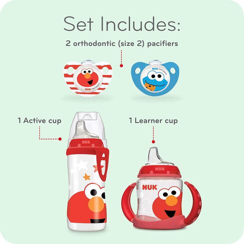 NUK Sesame Street Transition Bundle , 4 Piece Set in Saudi Arabia