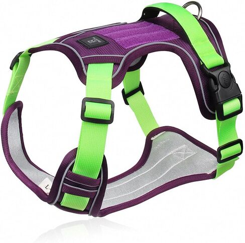 No Pull Tactical Dog Harness for Small, Medium Dogs, Easy Control Service Dog Vest Harness Training Walking, Adjustable Reflective Tactical Pet Harness (Green, S) in Saudi Arabia