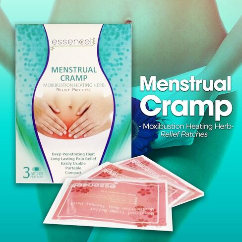 Moxibustion Menstrual Cramps Pain Relief Natural Heating Herb Pad Heat Therapy Patches-Pack of 5 in Saudi Arabia