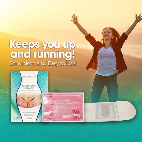 Moxibustion Menstrual Cramps Pain Relief Natural Heating Herb Pad Heat Therapy Patches-Pack of 5 in Saudi Arabia
