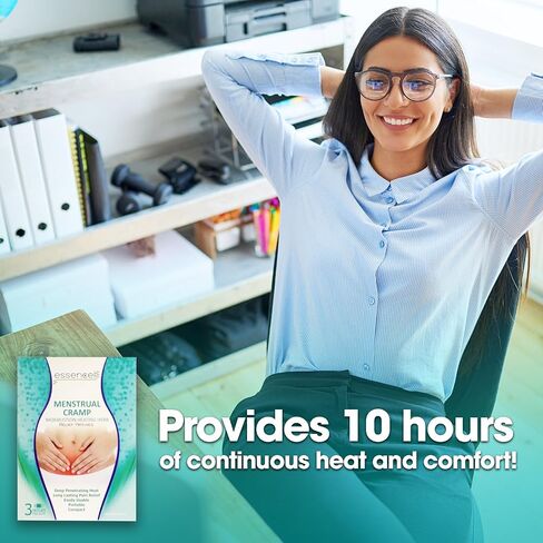 Moxibustion Menstrual Cramps Pain Relief Natural Heating Herb Pad Heat Therapy Patches-Pack of 5 in Saudi Arabia