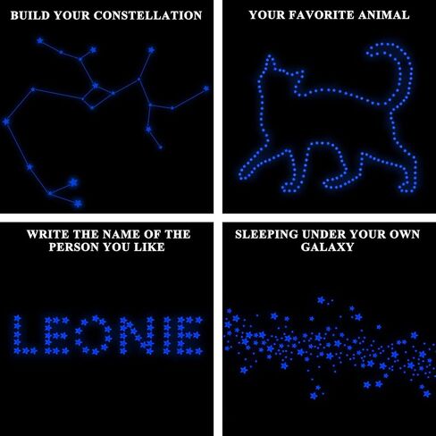 ملصقات تتوهج في الظلام - 633 قطعة من الملصقات ذاتية اللصق على شكل نجمة، ملصقات فلورسنت ثلاثية الأبعاد لغرفة نوم الأطفال وغرفة المعيشة لتزيين المنزل باللون البرتقالي in Kuwait