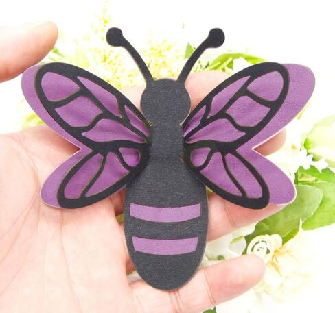 Happyyami 12pcs 3D النحل ملصقات الكرتون الحيوانات ملصقات الحائط جدار الفن ديكور العسل النحل يتمسك جدارية الشارات للأطفال طفل الحضانة الفصول الدراسية جدار نافذة الديكور الذهبي in Kuwait