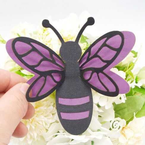 Happyyami 12pcs 3D النحل ملصقات الكرتون الحيوانات ملصقات الحائط جدار الفن ديكور العسل النحل يتمسك جدارية الشارات للأطفال طفل الحضانة الفصول الدراسية جدار نافذة الديكور الذهبي in Kuwait