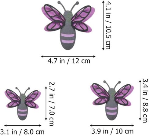 Happyyami 12pcs 3D النحل ملصقات الكرتون الحيوانات ملصقات الحائط جدار الفن ديكور العسل النحل يتمسك جدارية الشارات للأطفال طفل الحضانة الفصول الدراسية جدار نافذة الديكور الذهبي in Kuwait