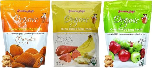 Grandma Lucy's Oven Baked Dog Treat Variety Pack: 1-Pumpkin, 1-Banana and Sweet Potato, 1-Apple in Saudi Arabia