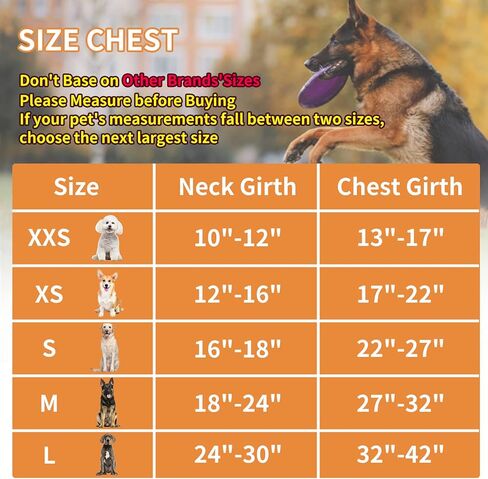 ايتل سرج متين مقاوم للماء للكلاب - مستلزمات الحيوانات الاليفة، سرج كلاب قابل للتعديل للمغامرات الخارجية مع شرائط عاكسة ومقبض ناعم سهل التحكم للكلاب الكبيرة والكبيرة جدًا، برتقالي مقاس L in Kuwait
