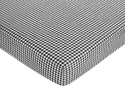 Polka Dot Ladybug Fitted Crib Sheet for Baby and Toddler Bedding Sets by Sweet Jojo Designs - Gingham Print in Kuwait