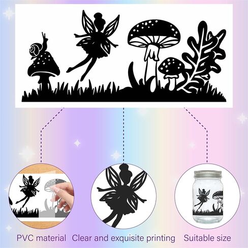 CREATCABIN 6Pcs Birds on Branches Silhouettes Mason Jar Decor Laser Cut Cardboard Scrapbook Cutouts Die Cuts Embellishments PVC for Crafting Lantern Jars Wall Painting window Glass Phones-No Sticker in Saudi Arabia