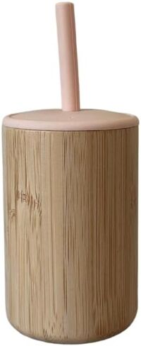 OliAli Bamboo Silicone Training Cup with Straw and Lid | Sippy Cup for Babies 6mo + and Toddlers | Baby Led Weaning | Drinking Cup for Kids (5 oz/Blue) (Green) in Saudi Arabia