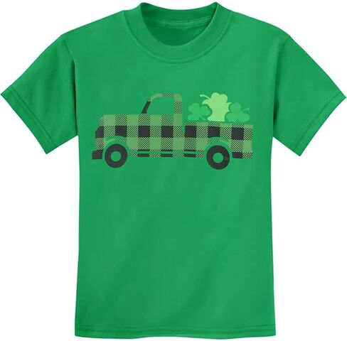 Toddler Boy Girl St Patricks Day T-Shirts Toddler Shamrock Clover Green Short Sleeve Tee Tops for Kids 2-10 Years in Saudi Arabia