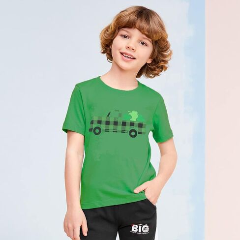 Toddler Boy Girl St Patricks Day T-Shirts Toddler Shamrock Clover Green Short Sleeve Tee Tops for Kids 2-10 Years in Saudi Arabia