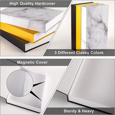 Decorative Books for Home Decor Set of 3 Stacked Books Decor Coffee Table Book shelf Décor Faux Books for Decoration Decor Book Box with Partition (Z111) in Saudi Arabia