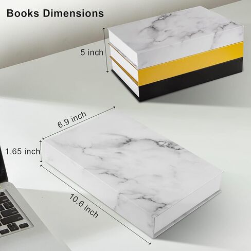 Decorative Books for Home Decor Set of 3 Stacked Books Decor Coffee Table Book shelf Décor Faux Books for Decoration Decor Book Box with Partition (Z111) in Saudi Arabia