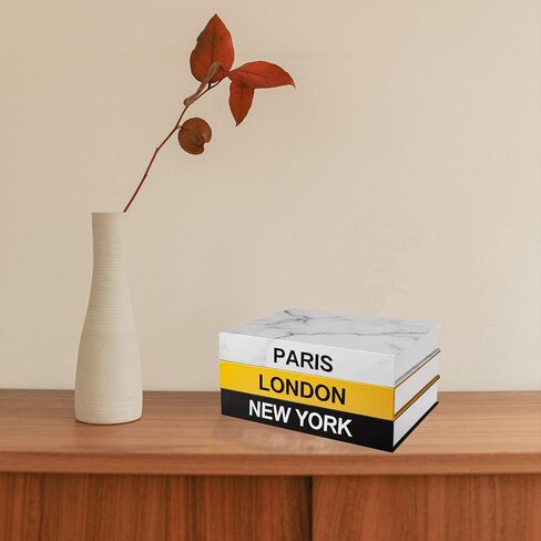 Decorative Books for Home Decor Set of 3 Stacked Books Decor Coffee Table Book shelf Décor Faux Books for Decoration Decor Book Box with Partition (Z111) in Saudi Arabia