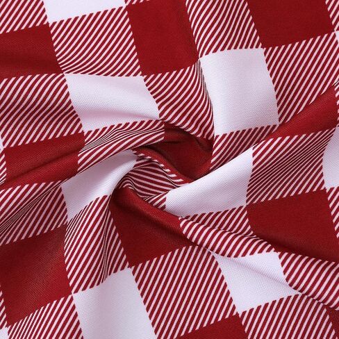 CAROMIO Kitchen Curtain Valance Red Farmhouse Buffalo Check Valance Curtains for Windows, Plaid Gingham Curtain Valance for Bathroom Rod Pocket Cafe Curtains, 56" Wx 15" L, One Panel in Saudi Arabia
