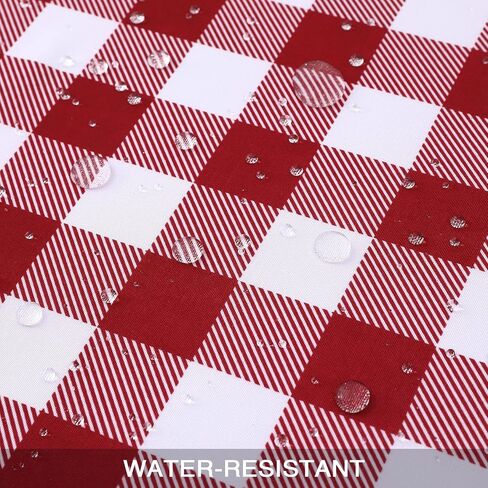 CAROMIO Kitchen Curtain Valance Red Farmhouse Buffalo Check Valance Curtains for Windows, Plaid Gingham Curtain Valance for Bathroom Rod Pocket Cafe Curtains, 56" Wx 15" L, One Panel in Saudi Arabia