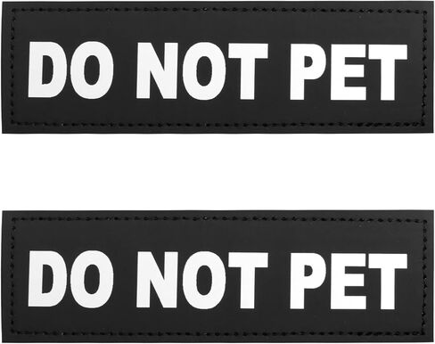 Jegtew Dog Patches, Dog Collar Vest Patches, Reflective and Removable Dog Tags, Tactical Dog Vest Patches for Service Vest Dog Harness in Kuwait