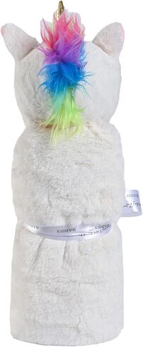 kavkas Baby Security Blanket Soft Comfort Warm Blanket with Plush Stuffed Animals for Boys and Girls, 30 Inch 2 Layer Pink Rabbit in Kuwait