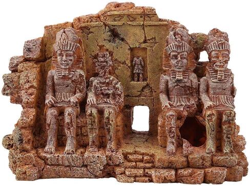 زيرديس زينة حوض السمك، الراتنج المصري زخرفة خزان الأسماك ثقب المأوى حوض السمك كهف الديكور إخفاء كهف للأسماك in Kuwait