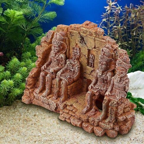 زيرديس زينة حوض السمك، الراتنج المصري زخرفة خزان الأسماك ثقب المأوى حوض السمك كهف الديكور إخفاء كهف للأسماك in Kuwait